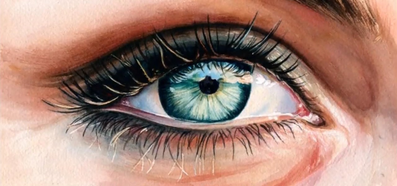 1280x600 How To Paint A Realistic Eye With Watercolors Painting Tips - Realistic Watercolor