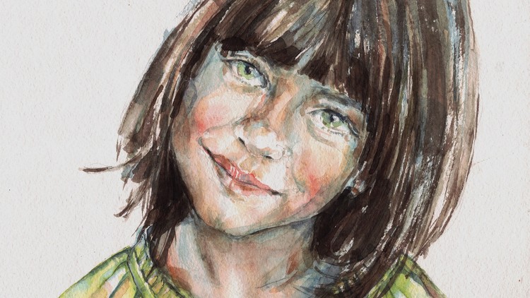750x422 Watercolor Realistic Portrait Painting Step By Step Workshop Udemy - Realistic Watercolor