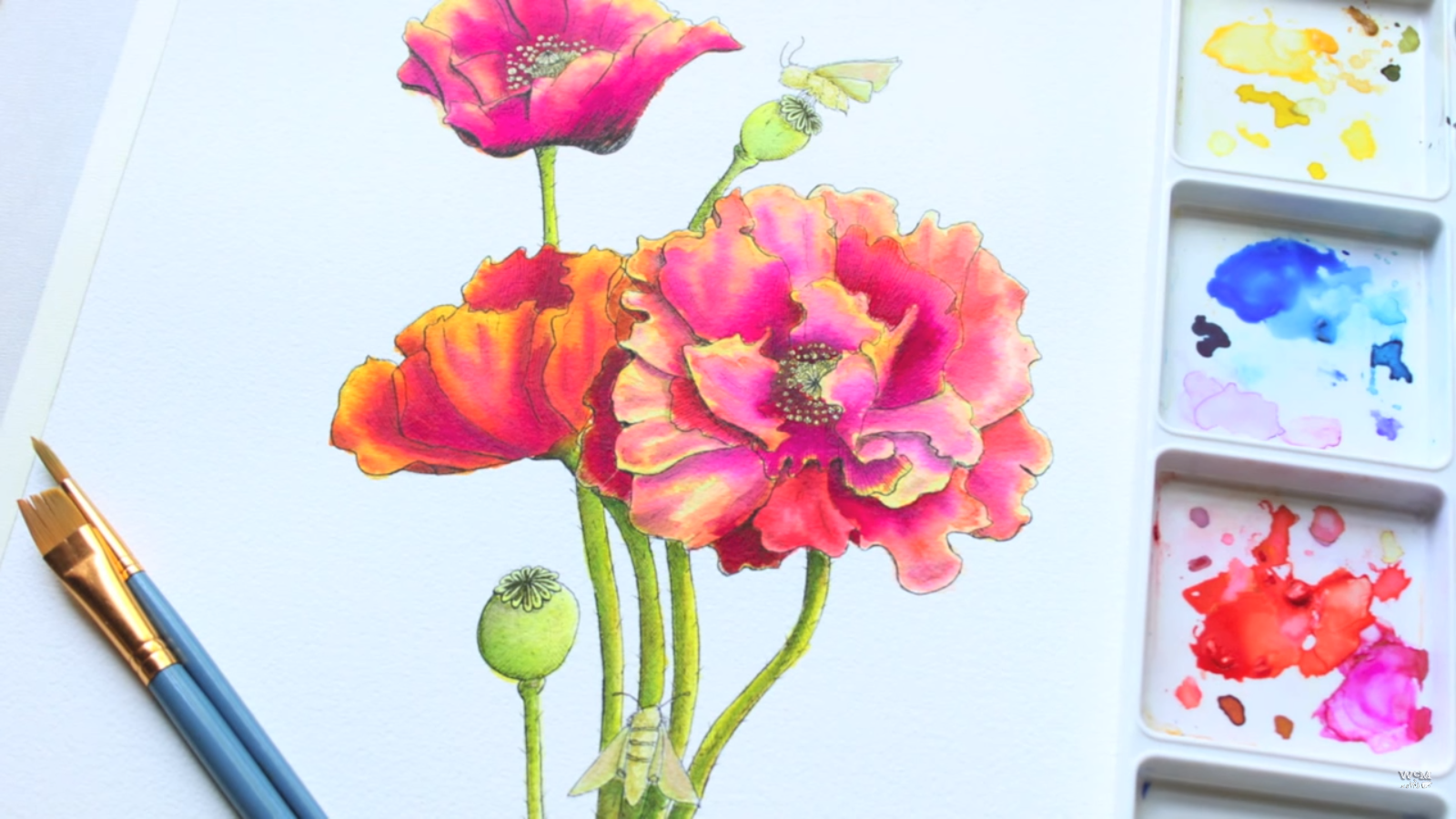 Realistic Watercolor Flowers at PaintingValley.com | Explore collection ...