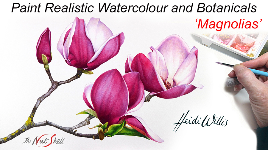 900x506 New Online Painting Tutorial - Realistic Watercolor Painting Techniques