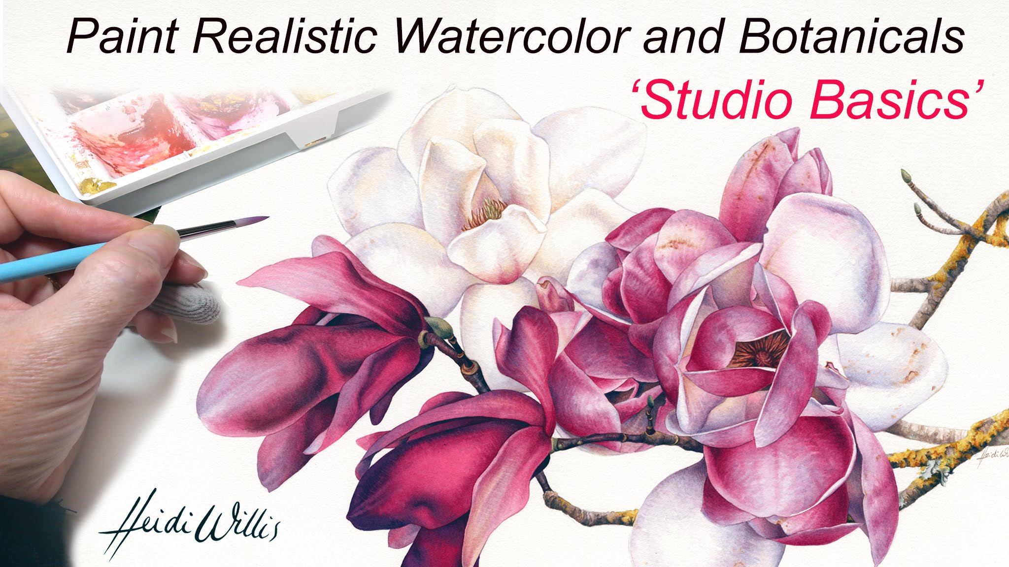 2048x1152 Online Tutorial - Realistic Watercolor Painting Techniques