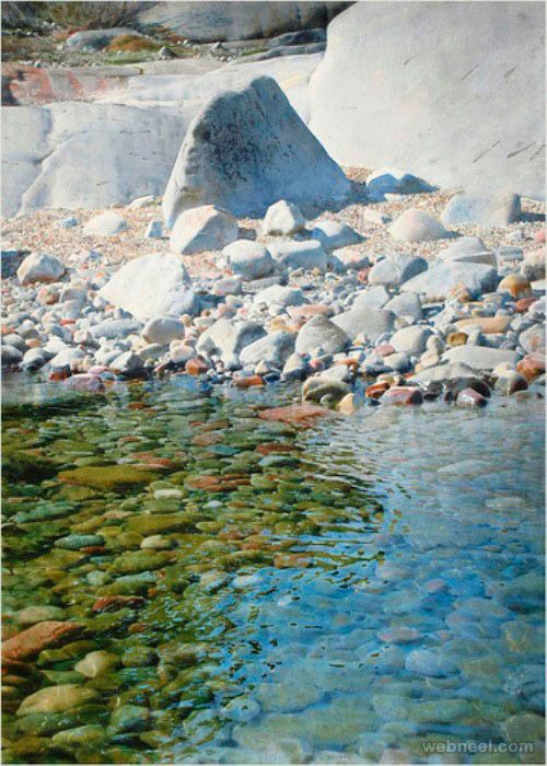 500x700 25 Realistic Watercolor Paintings By Stanislaw Zoladz Water - Realistic Watercolor Painting Techniques