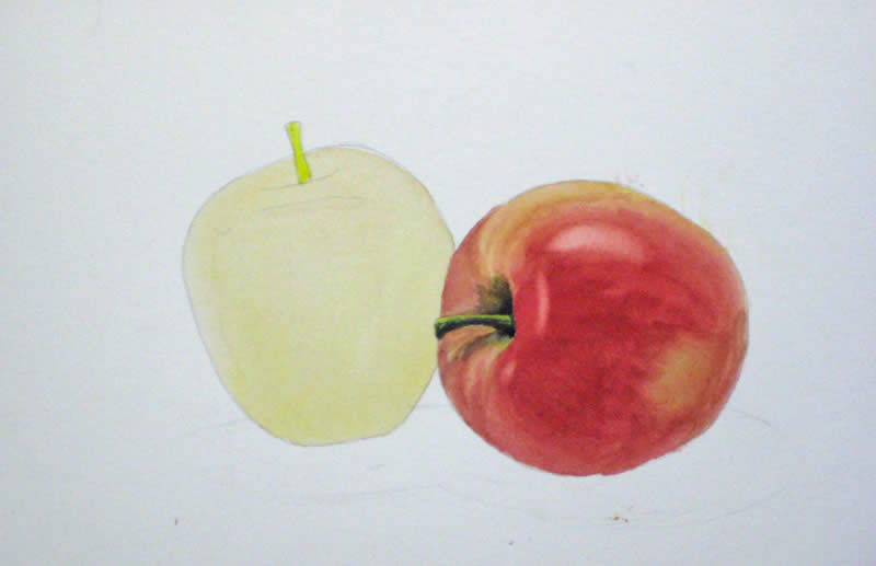 800x517 How To Paint An Apple With Watercolor - Realistic Watercolor Tutorial