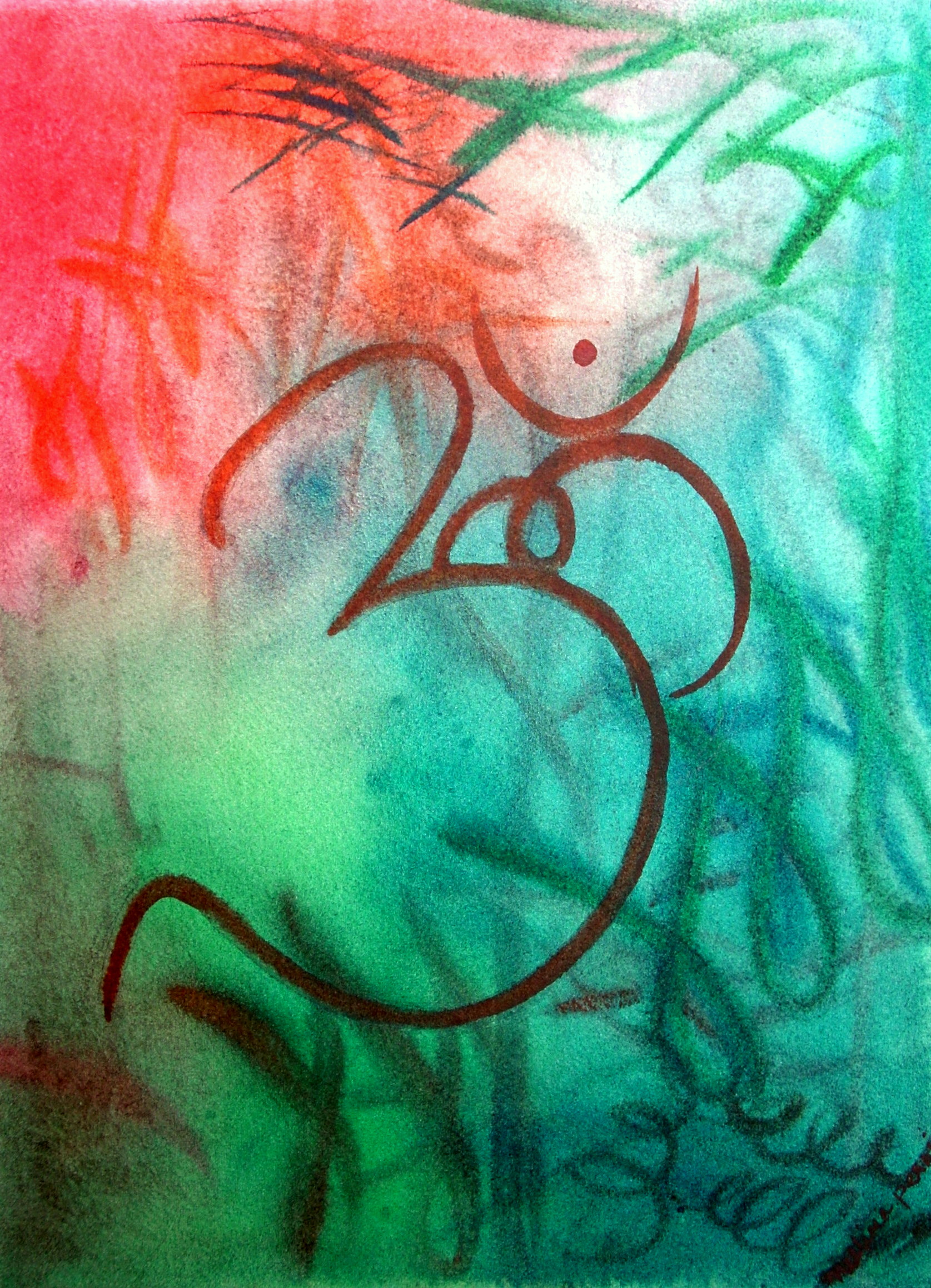 1675x2318 Color Combinations Watercolor Journal - Red And Green Watercolor