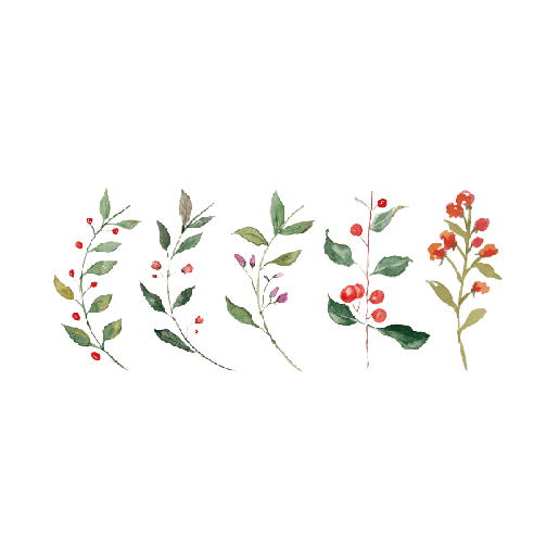 515x515 Waterproof Temporary Fake Tattoo Stickers Watercolor Red Flowers - Red Flower Watercolor