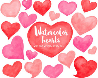 340x270 Watercolor Clipart Red Heart - Red Heart Watercolor