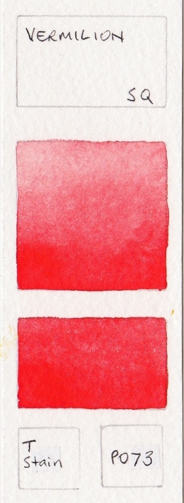 371x1014 Orange Watercolour Swatches - Red Orange Watercolor