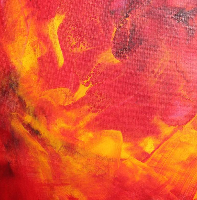 Red Orange Watercolor at PaintingValley.com | Explore collection of Red ...