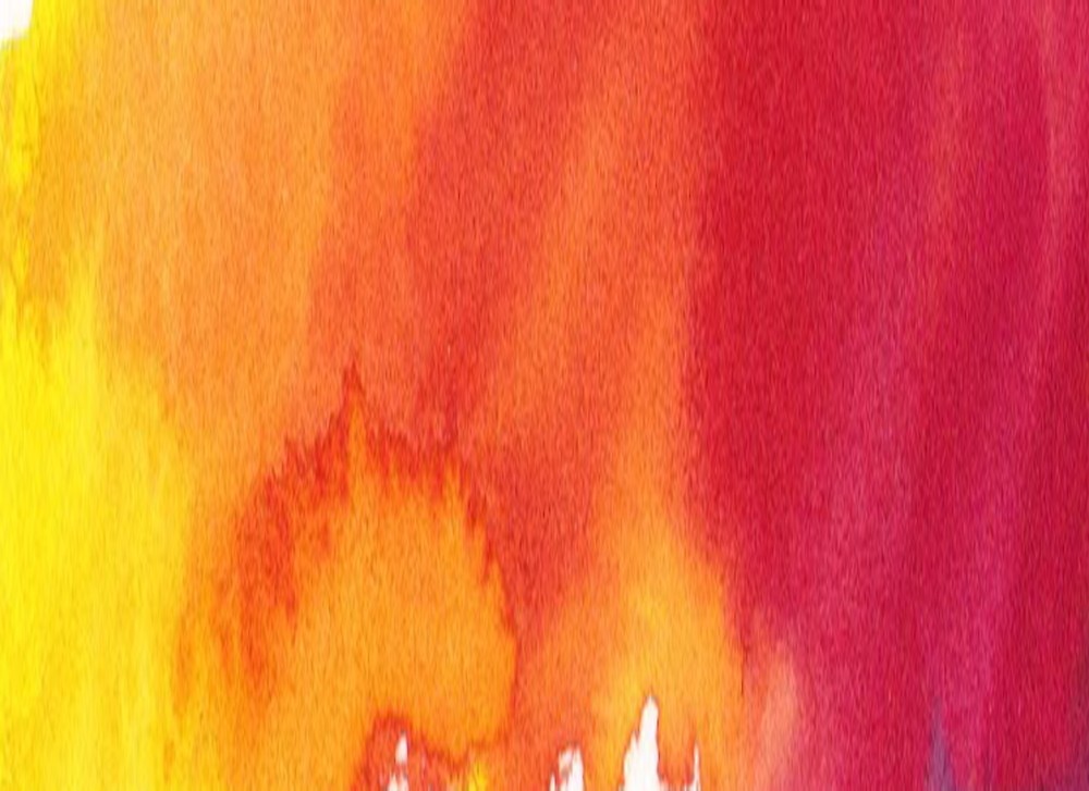 1000x727 Yellow To Orange Watercolour Paint Ombre Fire By Charlielowlowe - Red Orange Watercolor
