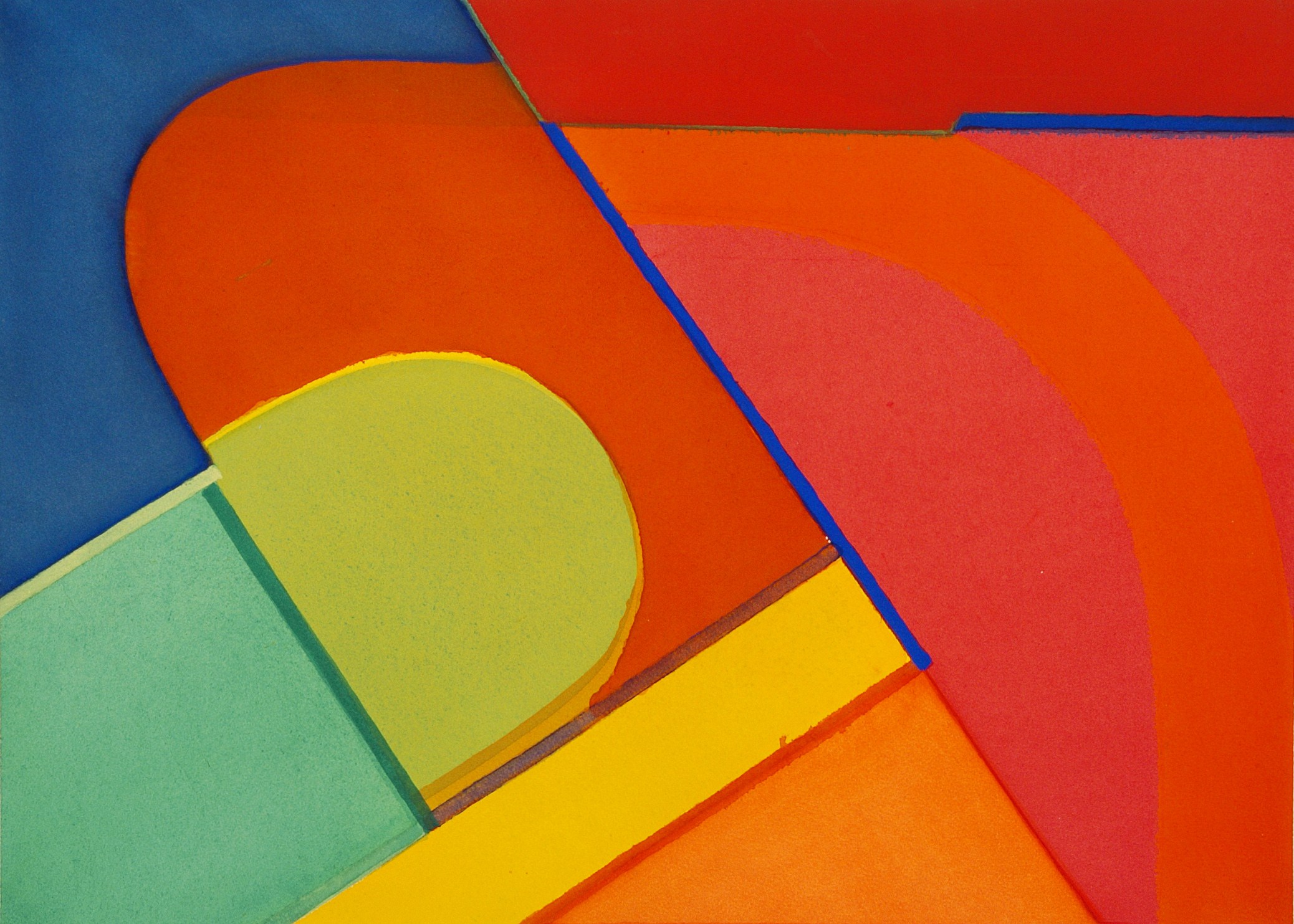 2076x1483 Abstract Watercolors Susana Jones - Red Orange Watercolor