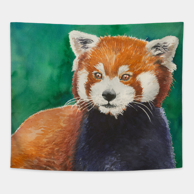 630x630 Red Panda Watercolor Portrait - Red Panda Watercolor