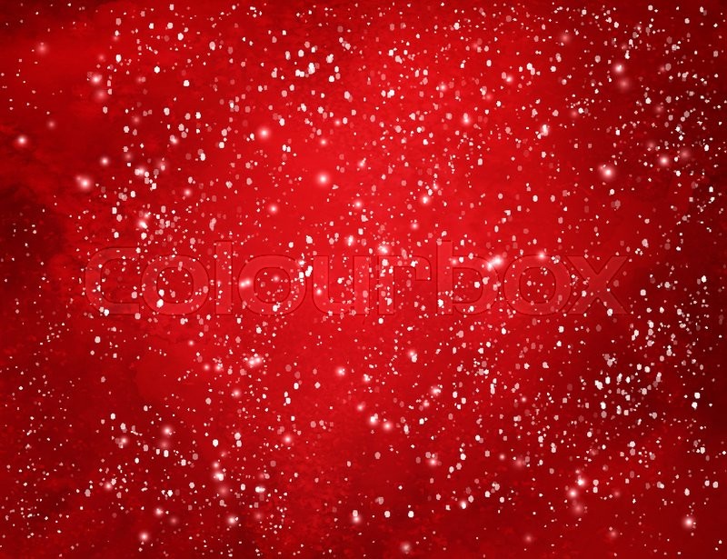 800x615 Red Christmas Watercolor Grunge Background With Falling Snow And - Red Watercolor Background