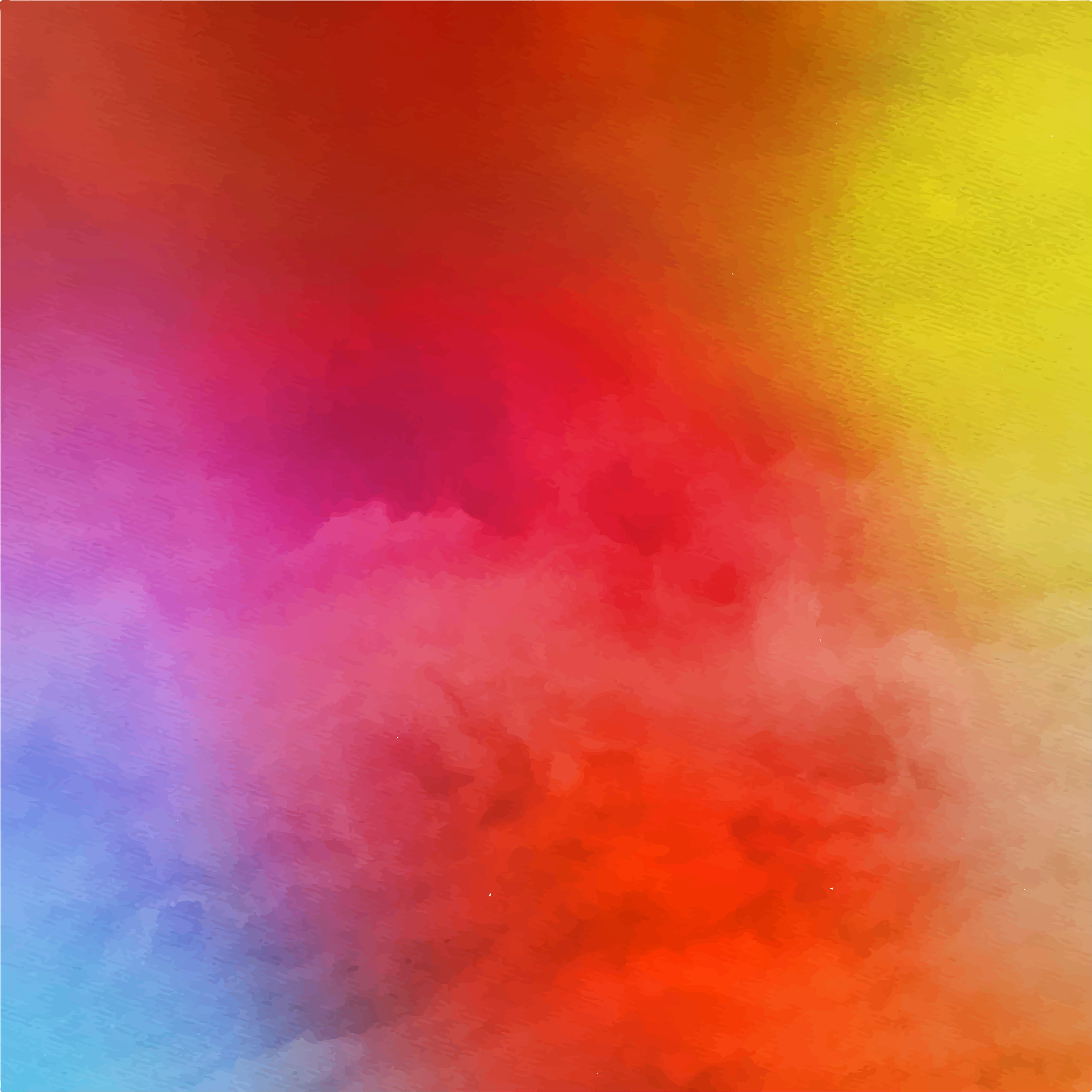 3333x3333 Colorful Watercolor Background Illustrator 123freevectors - Red Watercolor Background