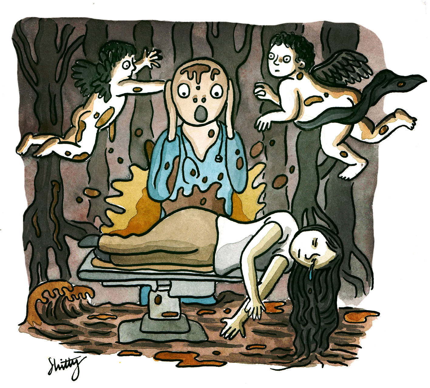 1417x1281 Swamps Of Dagobah Iou Done! Shitty Watercolour - Reddit Watercolor