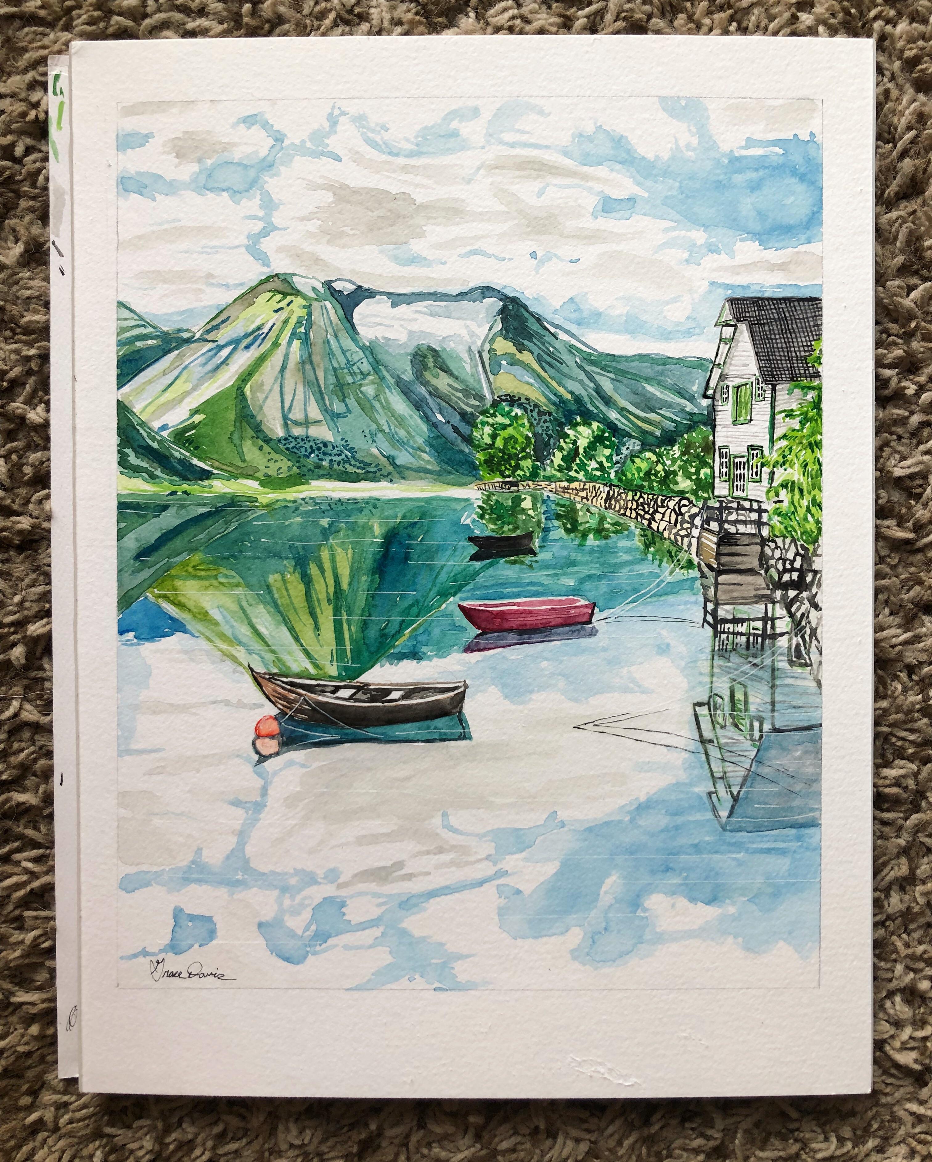 3024x3773 Watercolor Painting I Did Of A Picture I Saw On Reddit. Painting - Reddit Watercolor