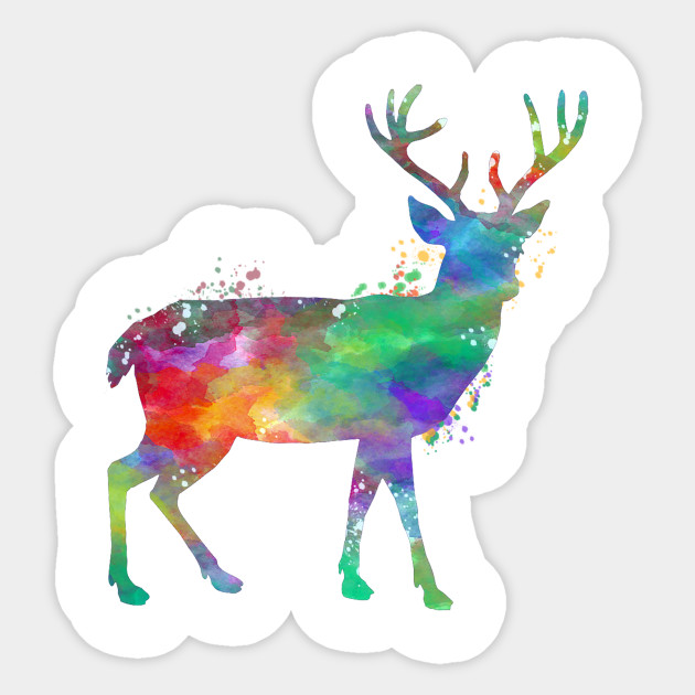 630x630 Reindeer Watercolor - Reindeer Watercolor