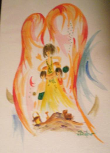 375x520 Original Religious Watercolor Paintings From Puerto Rico Saatchi Art - Religious Watercolor