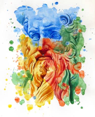 375x464 Original Religious Watercolor Paintings From Serbia Saatchi Art - Religious Watercolor