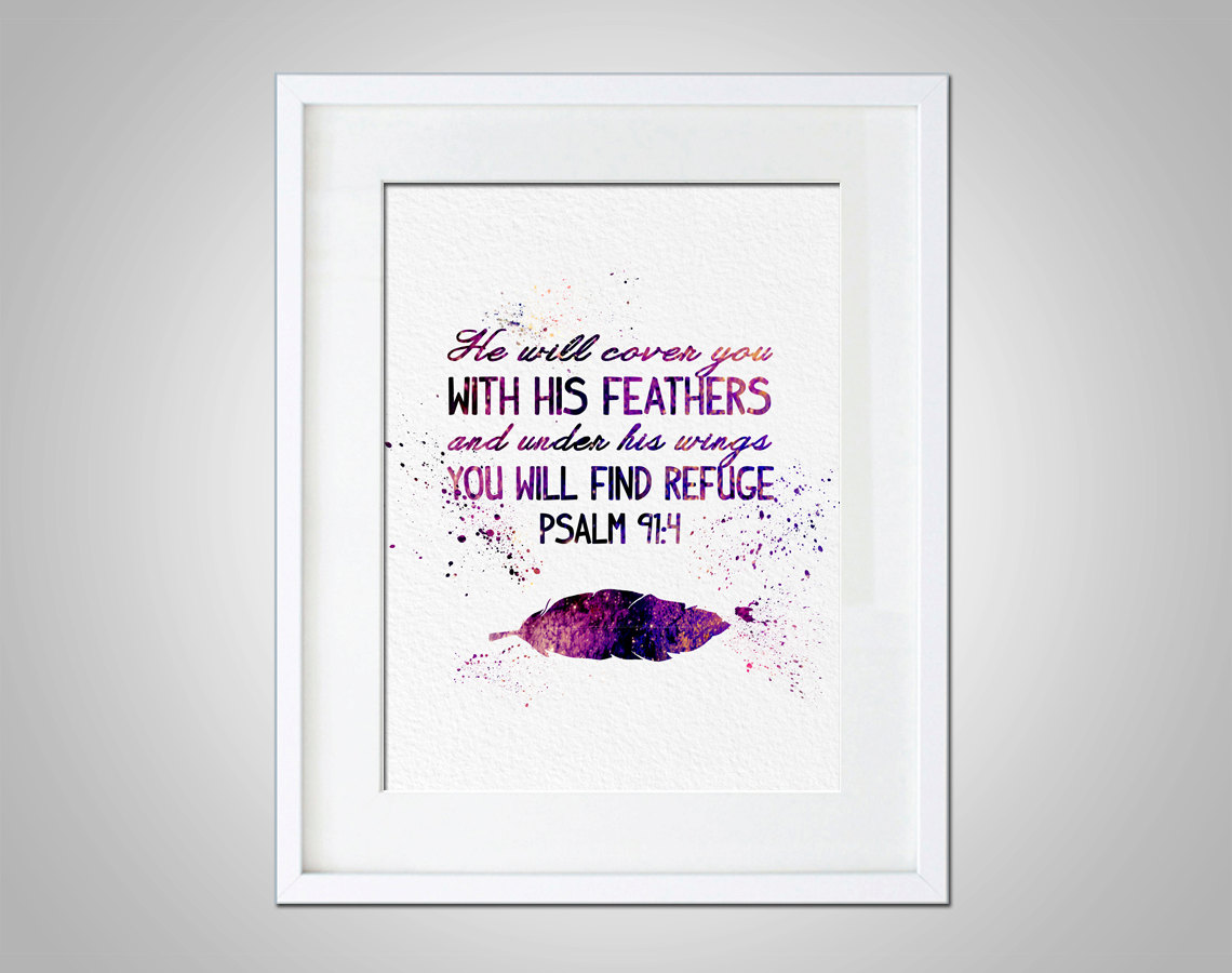 1140x900 Watercolor Art Print Religious Bible Quote Modern 8x10 Wall Art - Religious Watercolor