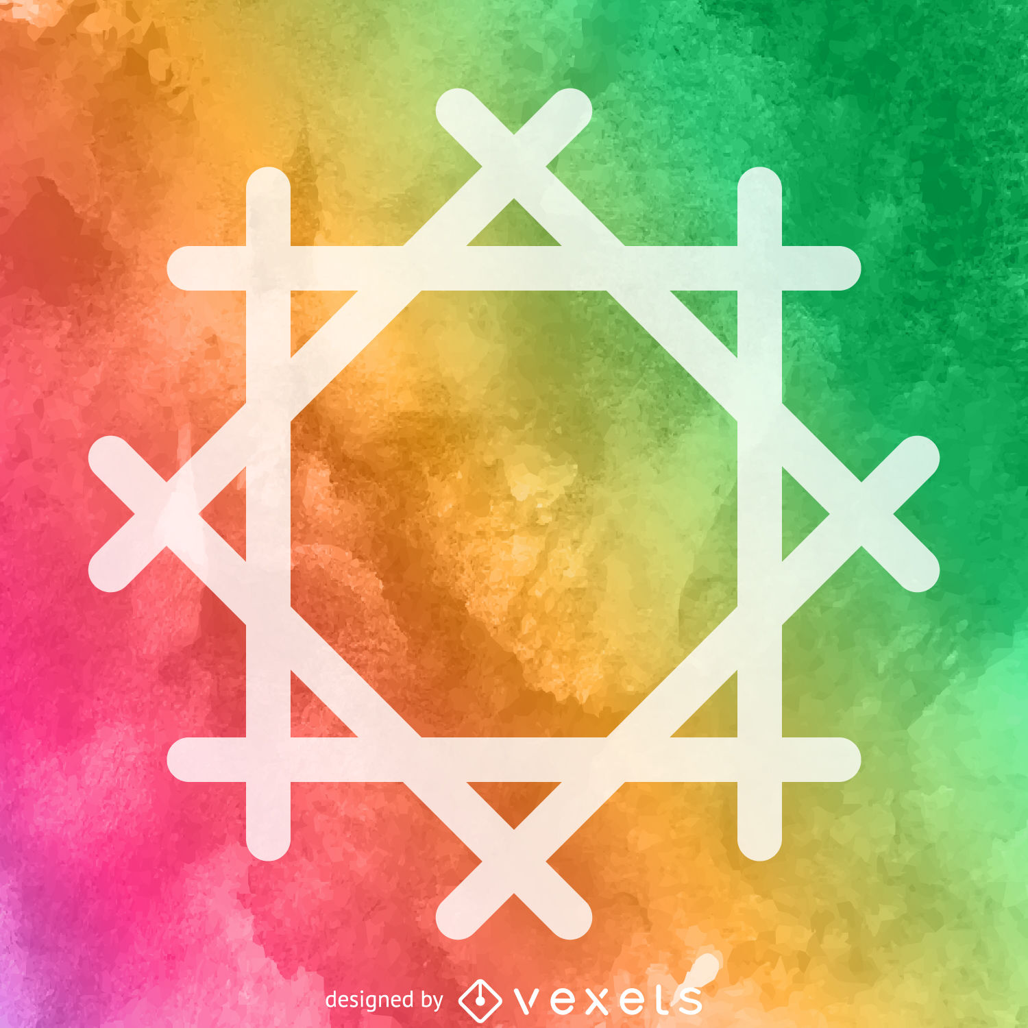 1500x1500 Watercolor Religious Symbol Poster - Religious Watercolor