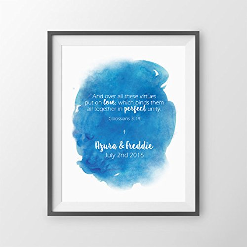 500x500 Religious Wedding Guest Book - Religious Watercolor