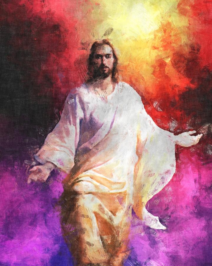 719x900 Jesus Christ - Religious Watercolor Paintings