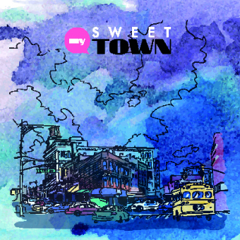 340x340 Retro Watercolor Drawing Design Vector Free Vector In Encapsulated - Retro Watercolor