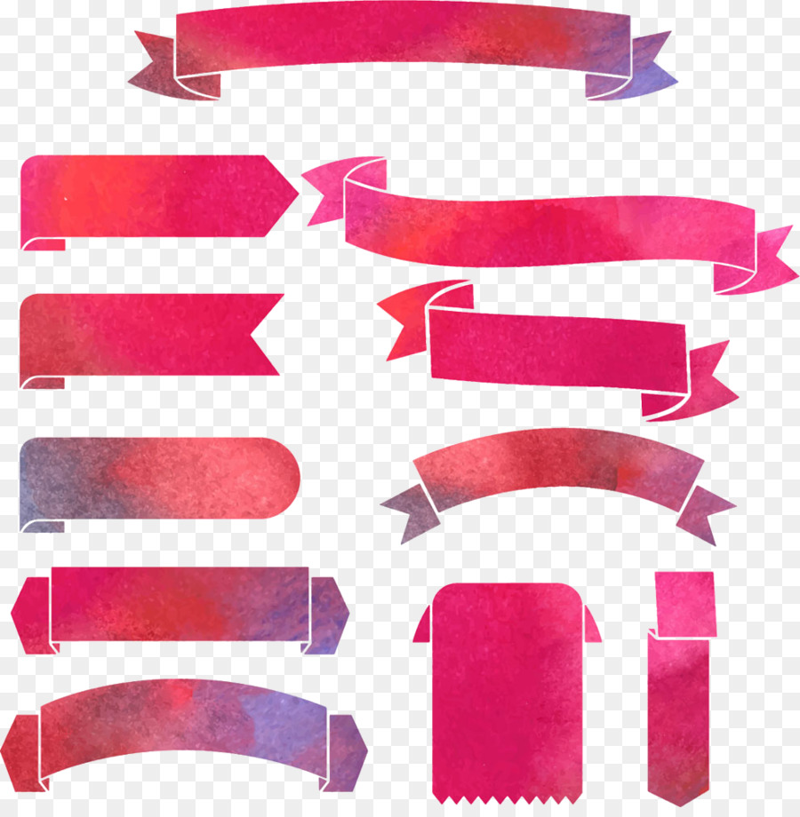 900x920 Download Paper Red Ribbon Creative Watercolor Ribbon Design - Ribbon Watercolor