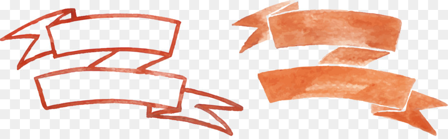 900x280 Download Watercolor Painting Banner Drawing Watercolor Ribbon - Ribbon Watercolor