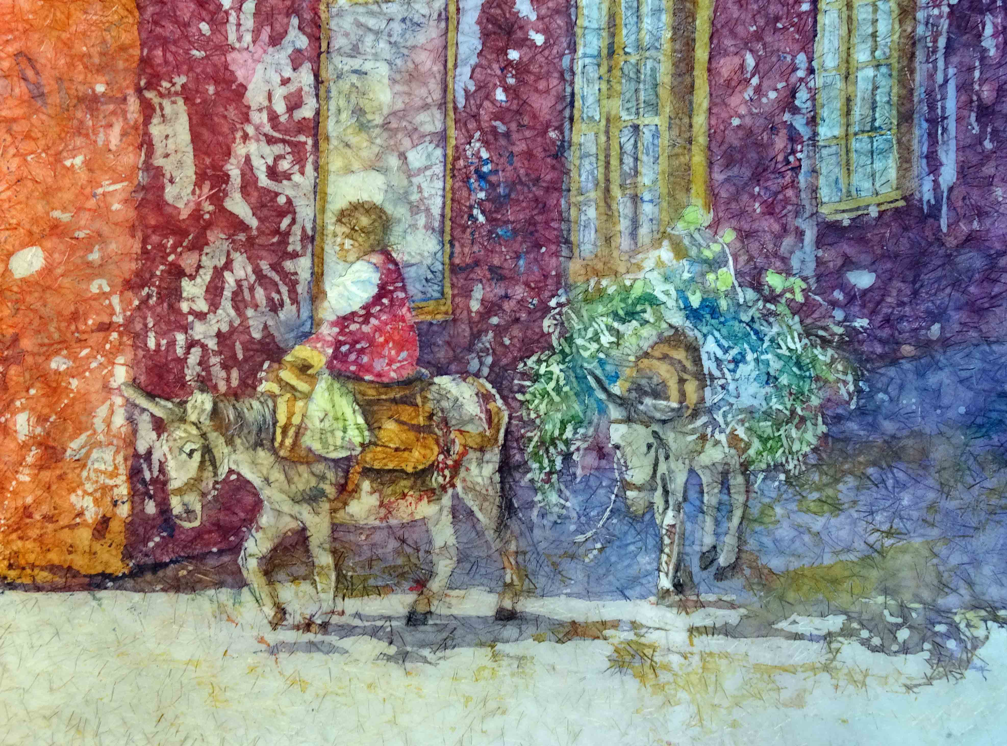 3948x2928 Watercolor Batik On Rice Paper With Kathie George - Rice Paper For Watercolor Painting