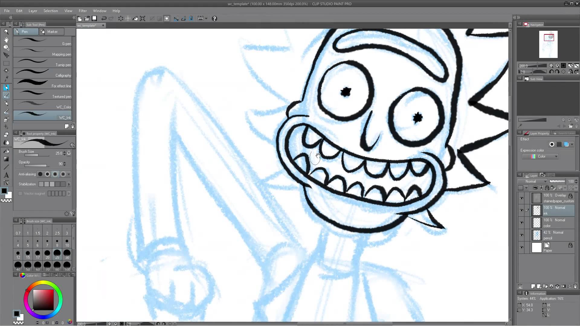 1920x1080 Quick Arting - Rick And Morty Watercolor