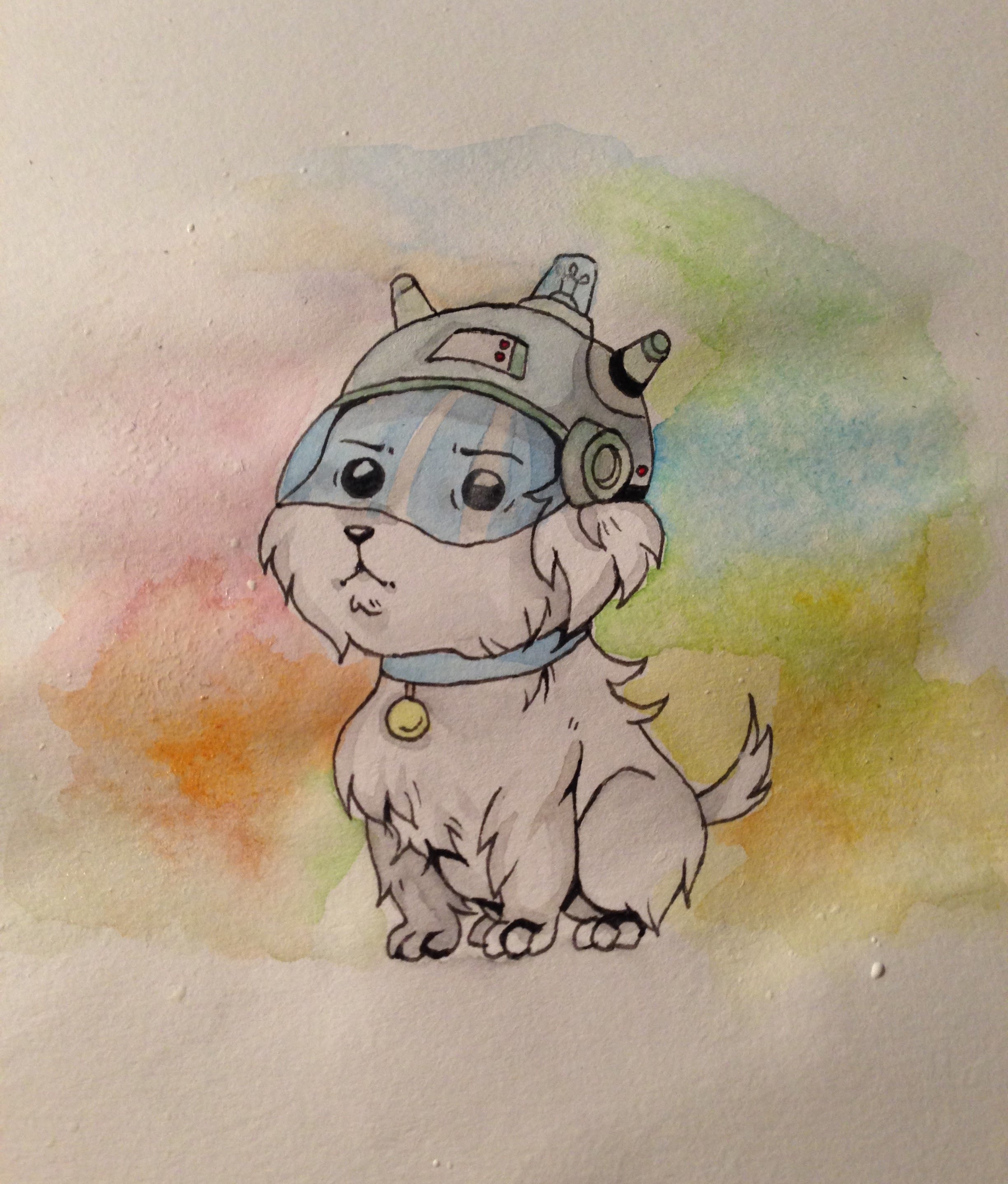 2448x2874 Snuffles - Rick And Morty Watercolor