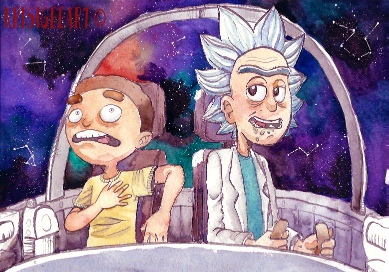 779x545 Dashboard Week Day 3 Rick And Morty - Rick And Morty Watercolor