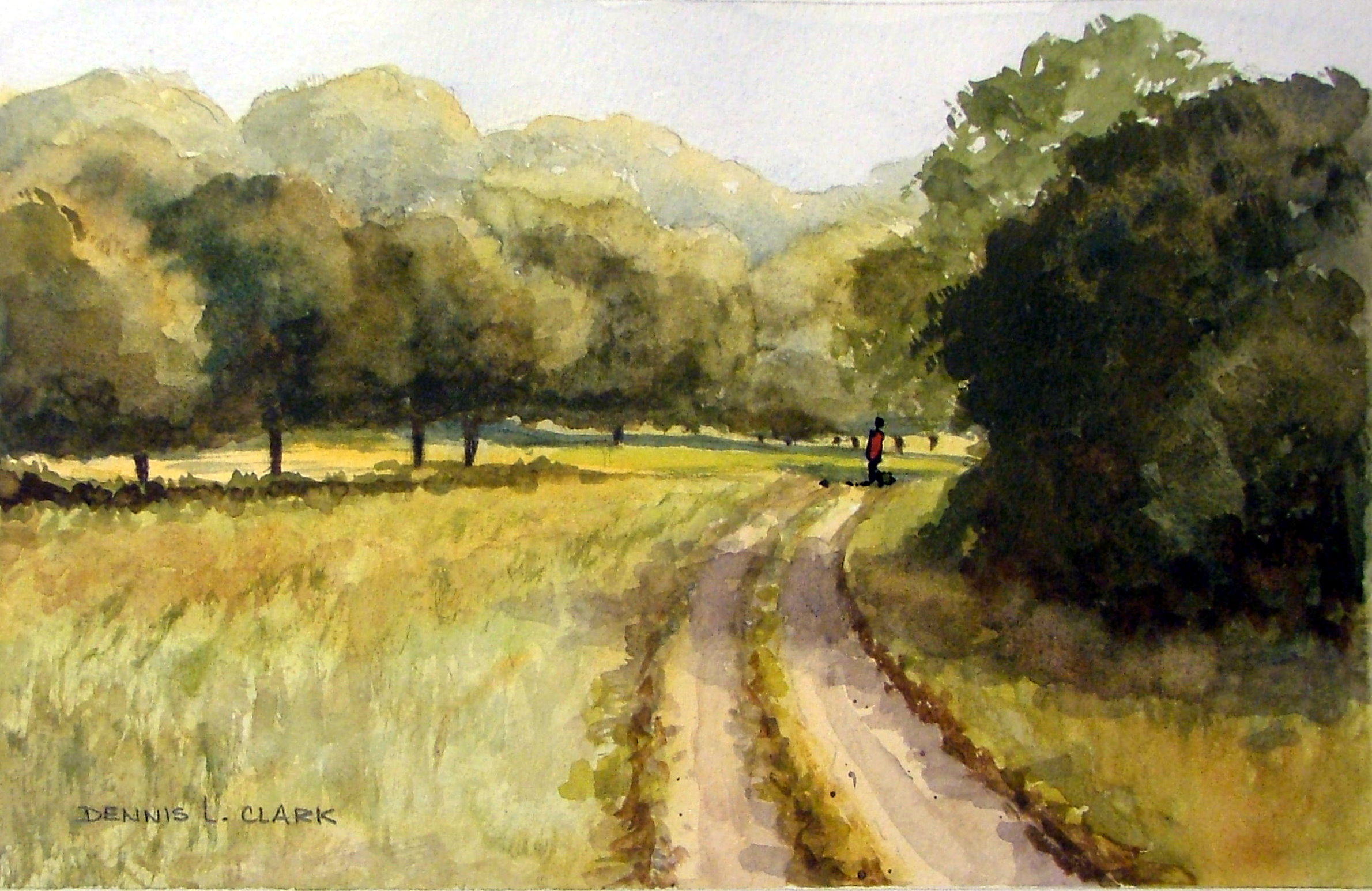 2380x1546 How To Paint Summer Trees In Watercolour - Road Watercolor