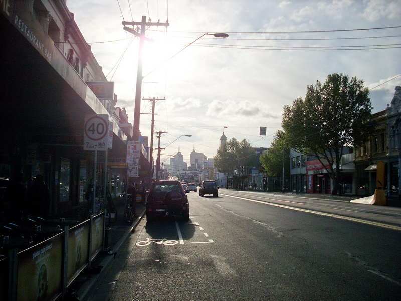800x600 Street Scene Watercolor Demonstration Bridge Road, Richmond - Road Watercolor
