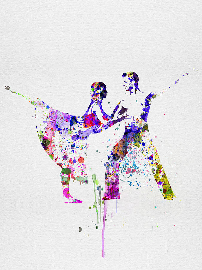 675x900 Romantic Ballet Watercolor 2 Painting By Naxart Studio - Romantic Watercolor