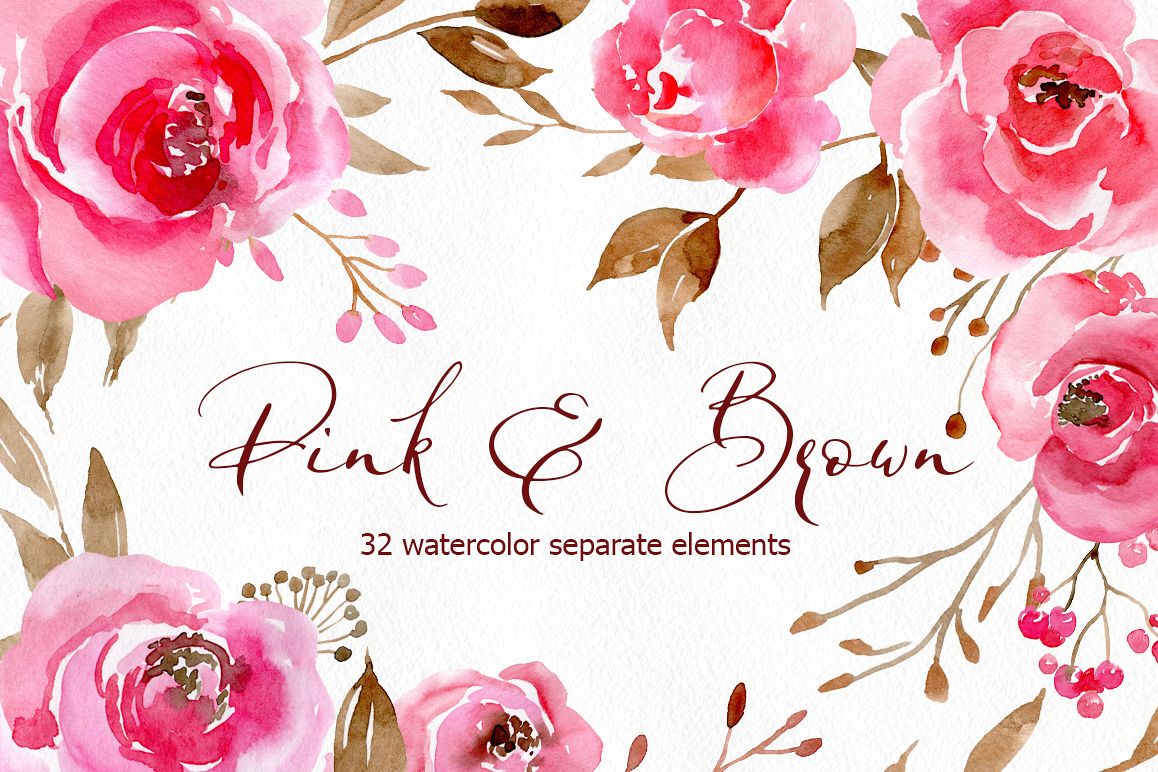 1158x772 Romantic Watercolor Pink Flowers Png - Romantic Watercolor