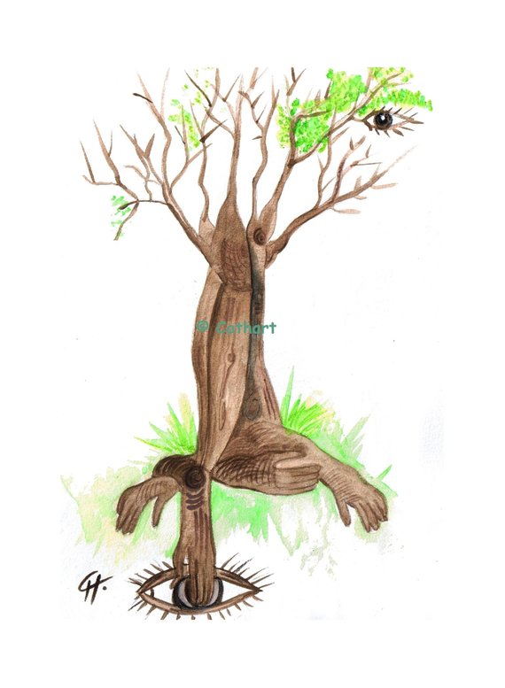 570x777 Watercolor Roots Hands - Roots Watercolor