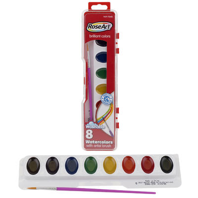 400x400 Wholesale Rose Art 8 Washable Watercolor Paint Set (Item 28822) - Rose Art Watercolors