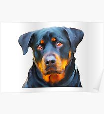 210x230 Rottweiler Watercolor Posters Redbubble - Rottweiler Watercolor
