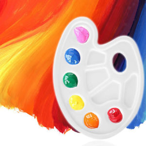 300x300 Ovalroundrectangle Art Mixing Paint Draw Watercolor Plastic - Round Watercolor Palette