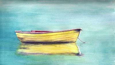400x228 Yellow Row Boat Watercolor Small.jpg Paint This - Row Boat Watercolor
