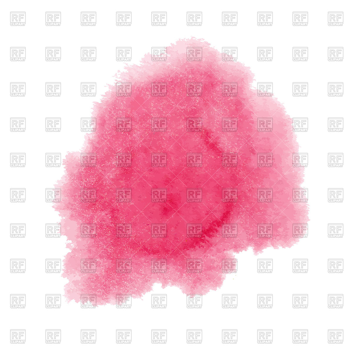 1200x1200 Pink Watercolor Blot Vector Image Vector Artwork Of Design - Royalty Free Watercolor