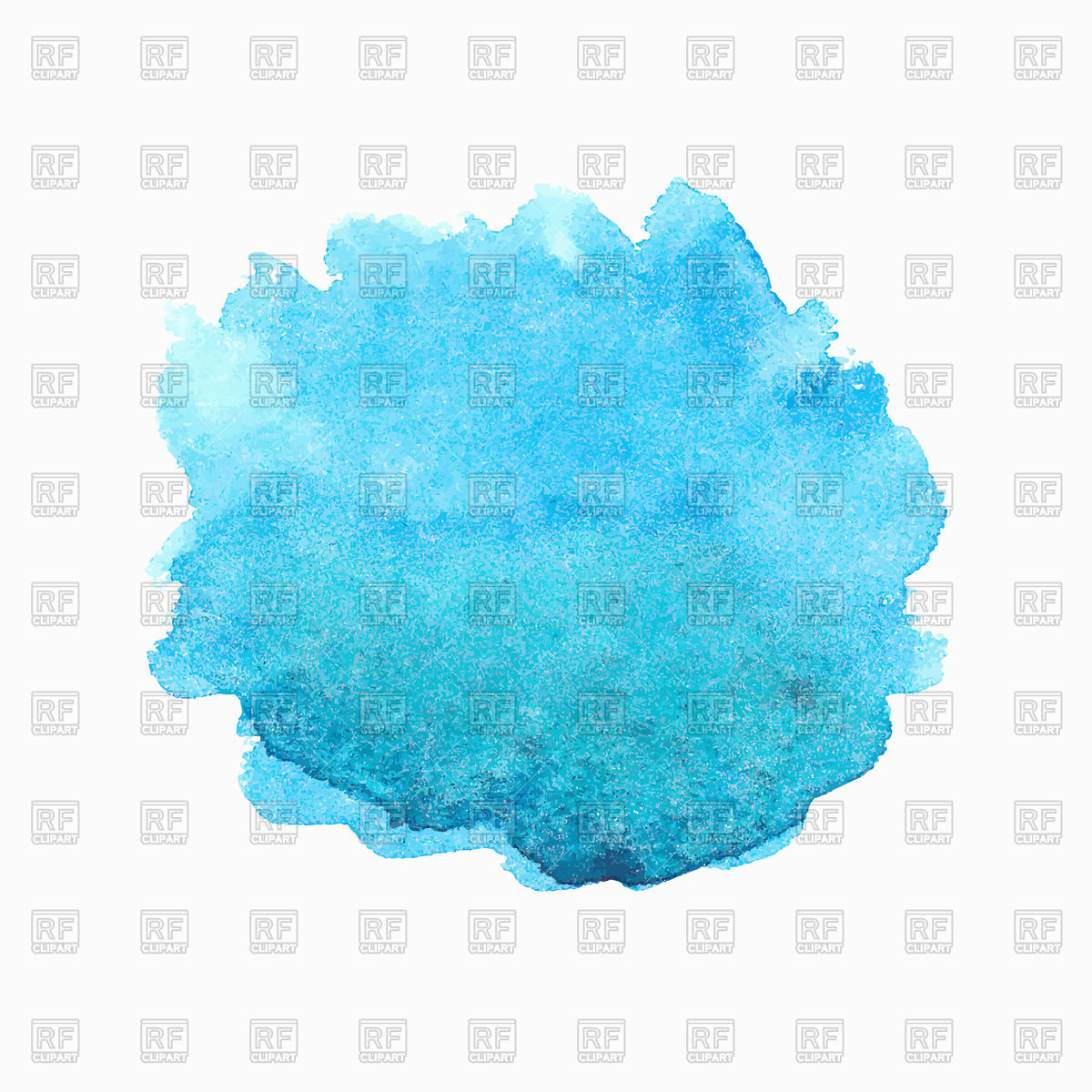 1200x1200 Bright Blue Watercolor Spot Vector Image Vector Artwork Of - Royalty Free Watercolor