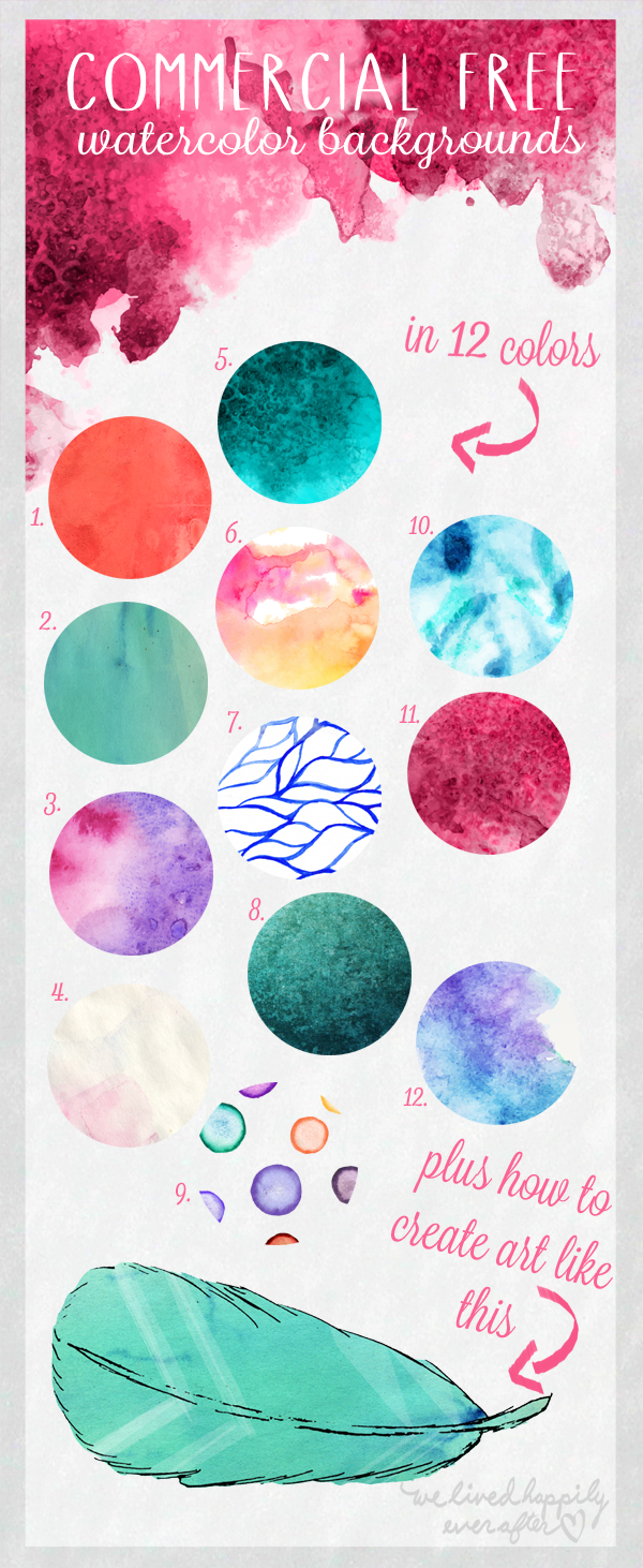 600x1462 Commercial Free Watercolor Backgrounds For Your Digital Designs - Royalty Free Watercolor