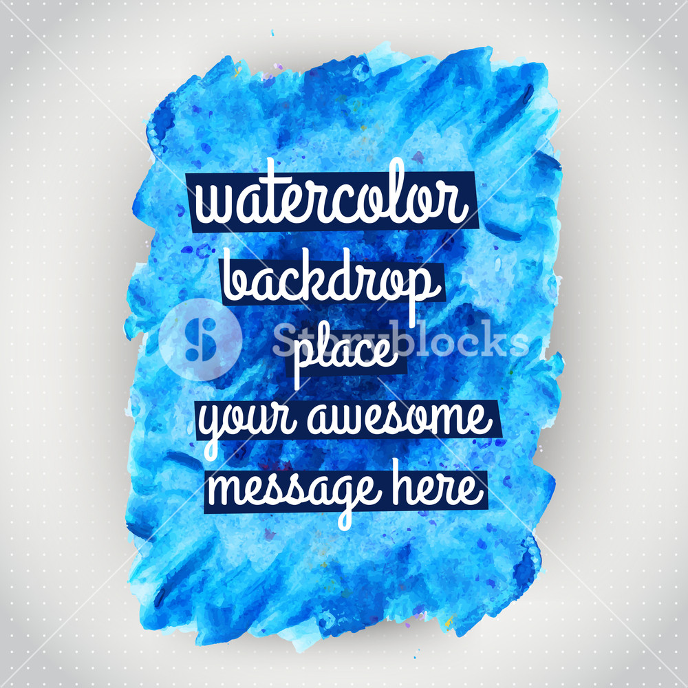 1000x1000 Vector Watercolor Texture. Grunge Paper Template. Wet Paper. Blobs - Royalty Free Watercolor Texture