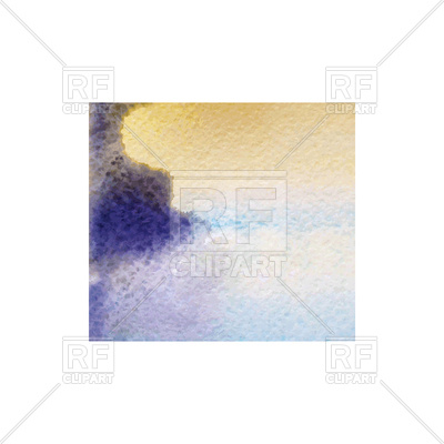 400x400 Blue And Brown Abstract Watercolor Hand Paint Background - Royalty Free Watercolor Texture