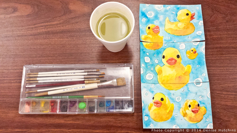 1000x563 Studio Mikarts New Art - Rubber Duck Watercolor