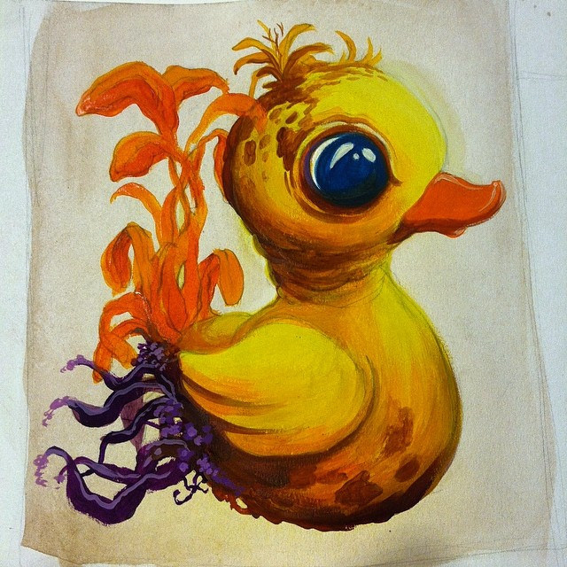 640x640 The Rubber Duck Is My 2nd Favorite Animal. - Rubber Duck Watercolor