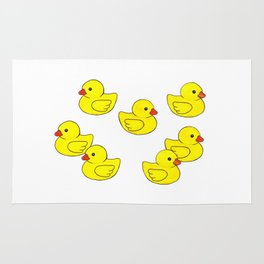 264x264 Watercolor Duck Rugs Society6 - Rubber Duck Watercolor